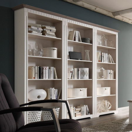 Bücherregale weiß aus Massivholz Kiefer Serie CORDOBA