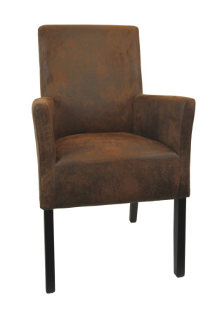 Armlehnstuhl aus Stoff Beine aus Buche oder Eiche Farben wählbar ANATOl SMALL