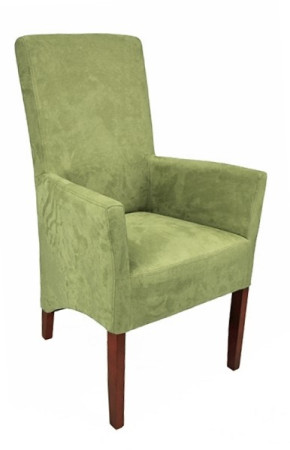 Armlehnstuhl aus Microfaser Beine aus Buche oder Eiche Farben wählbar ANATOl XL