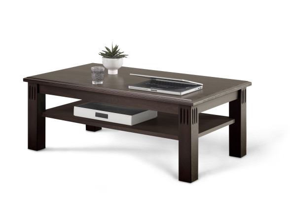 CORDOBA Couchtisch 120x70 Höhe 44 cm Kiefer massiv kolonial lackiert