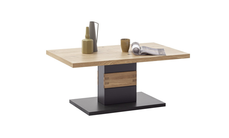 Couchtisch 105x45x65 cm anthrazit + Wildeiche