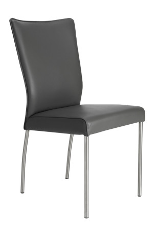 Esszimmerstuhl aus Stoff Farbe wählbar Beine aus Edelstahl LENARD