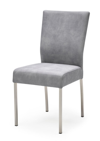 Esszimmerstuhl aus Stoff Farbe wählbar Beine aus Edelstahl QIARA