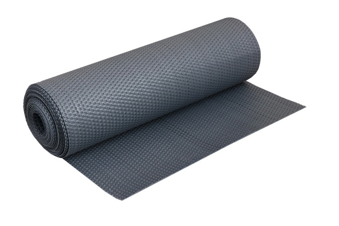 Sichtschutzmatte Polyrattan 100cm Meterware grau