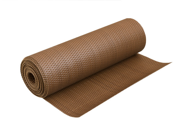 Sichtschutzmatte Polyrattan 100cm Meterware rostbraun