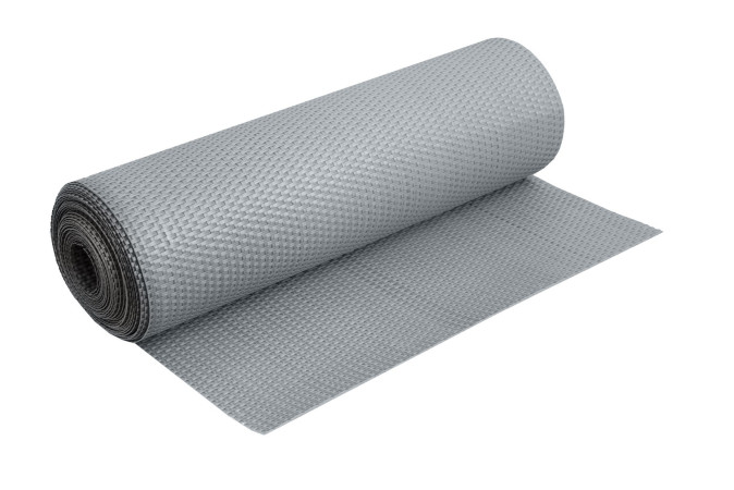 Sichtschutzmatte Polyrattan 100cm Meterware hellgrau