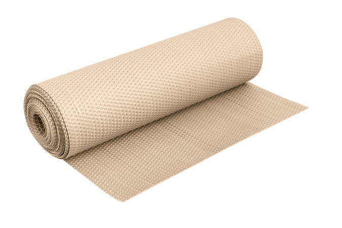 Sichtschutzmatte Polyrattan 90cm Meterware creme