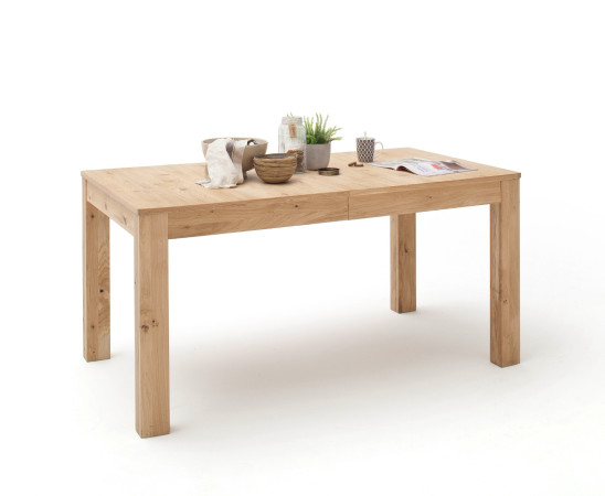 Esstisch ausziehbar Eiche bianco 160x90 cm Santa Fe