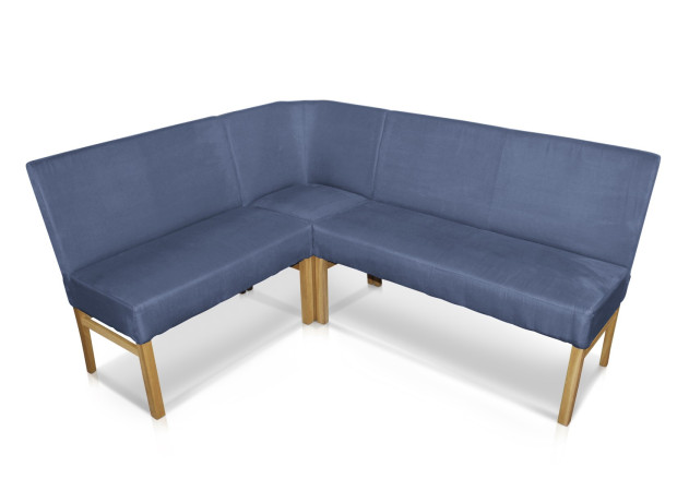 Eckbank aus Microfaser Beine aus Buche oder Eiche Farben wählbar SOPHIE