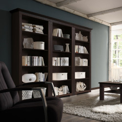 CORDOBA 3x Bücherregale Kiefer massiv kolonial lackiert