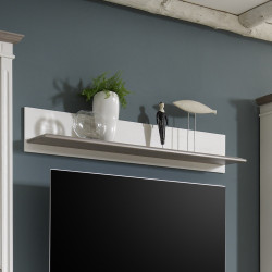 Wandboard weiß grau Kiefer massiv 144 cm CORDOBA
