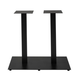 Doppel-Tischgestell aus Stahl schwarz 72 cm 80x48 NAPOLI