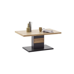 Couchtisch 105x45x65 cm anthrazit + Wildeiche