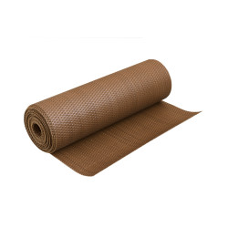 Sichtschutzmatte Polyrattan 100cm Meterware rostbraun