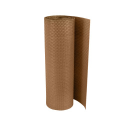 Sichtschutzmatte Polyrattan 90cm Meterware Rostbraun