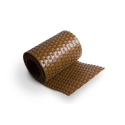 Sichtschutzstreifen Polyrattan 255x19cm rostbraun