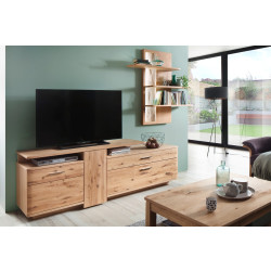 2-teilige Wohnwand Eiche bianco 280 cm Nr.3 Santa Fe