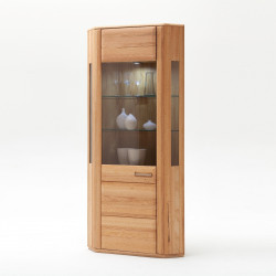 Eckvitrine Kernbuche teilmassiv Sanremo