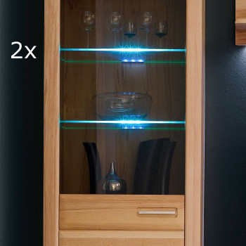 Glaskanten-Beleuchtung LED 2-er Set weiß 5000K