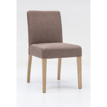 Esszimmerstuhl aus Stoff mit Holzgestell Alfo
