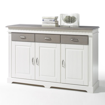 Sideboard weiß Massivholz Kiefer CORDOBA