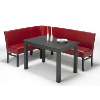 Eckbank aus Kunstleder 220 x 180 cm mit Holzgestell Sophie