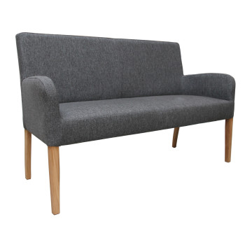 Sitzbank aus Stoff 183 cm mit Holzgestell Alfo