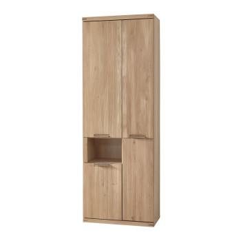 Garderobenschrank Eiche teilmassiv 70 cm Nr.01 Bianco