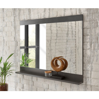 Garderobenspiegel 92x71 mit Ablage used-look QUEENS