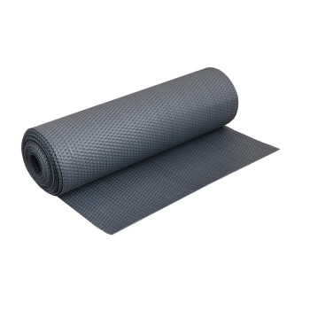 Sichtschutzmatte Polyrattan 100 cm Meterware grau