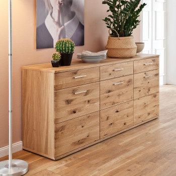 Sideboard Eiche Bianco teilmassiv 180 cm Santa Fe