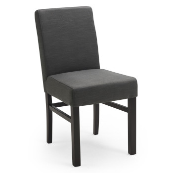 Esszimmerstuhl aus Stoff mit Holzgestell Sophie