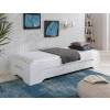 SYLT Stapelbett 90x200 Gästebett Kiefer weiss + Matratze Ester H3