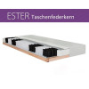 SYLT Stapelbetten 2x 90x200 Kiefer taupe grau + 2x Matratzen Ester H3