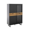 Highboard 90 cm anthrazit + Wildeiche TL3100