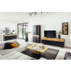 Sideboard 180 cm anthrazit + Wildeiche TL3100