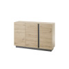 Sideboard 3-türig 138x91 cm Eiche Graphit CORATO