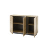 Sideboard 3-türig 138x91 cm Eiche Graphit CORATO
