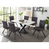 Essgruppe Veneto Milieu mit Keramik-Esstisch und 6 Esszimmerstühlen