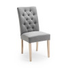 Esszimmerstuhl mit Stoffbezug mit Chesterfield Steppung Beine Buche Eiche wählbar Chester