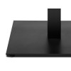 Doppel-Tischgestell aus Stahl schwarz 72 cm 80x48 NAPOLI