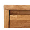 FLORENZ Nachtschrank mit 2 Schubkästen aus massiver geölter Wildeiche