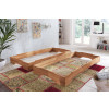 JUIST Stapelbetten 2x 100x200 Gästebett Kernbuche + 2x Matratzen Ester H3