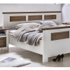 Doppelbett 160x200 Pinie teilmassiv weiß terra gewischt Laguna