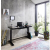 Schreibtisch schwarz elektrisch höhenverstellbar 120x60 cm LIFT4HOME
