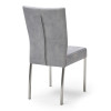 Esszimmerstuhl aus Stoff Farbe wählbar Beine aus Edelstahl QIARA