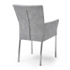 Armlehnstuhl aus Stoff Farbe wählbar Beine aus Edelstahl QIARA