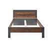 Bett 140x200 mit Holzkopfteil used-look QUEENS