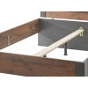 Schlafzimmer Set 5-teilig Bett 140x200 mit Holzkopfteil +Bettkasten used-look QUEENS Nr. 3