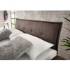 Schlafzimmer Set 4-teilg Bett 140x200 mit Polsterkopfteil used-look QUEENS Nr. 4